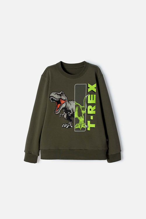BUZO DE MIC CERRADO VERDE PARA NIÑO