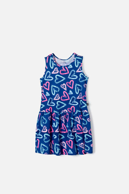 VESTIDO DE MIC MANGA SISA MULTICOLOR PARA NIÑA