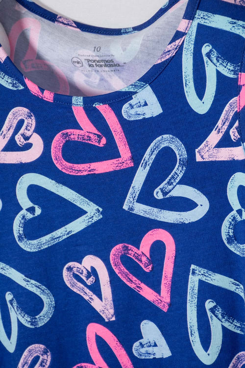 VESTIDO DE MIC MANGA SISA MULTICOLOR PARA NIÑA