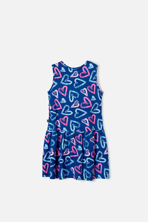 VESTIDO DE MIC MANGA SISA MULTICOLOR PARA NIÑA