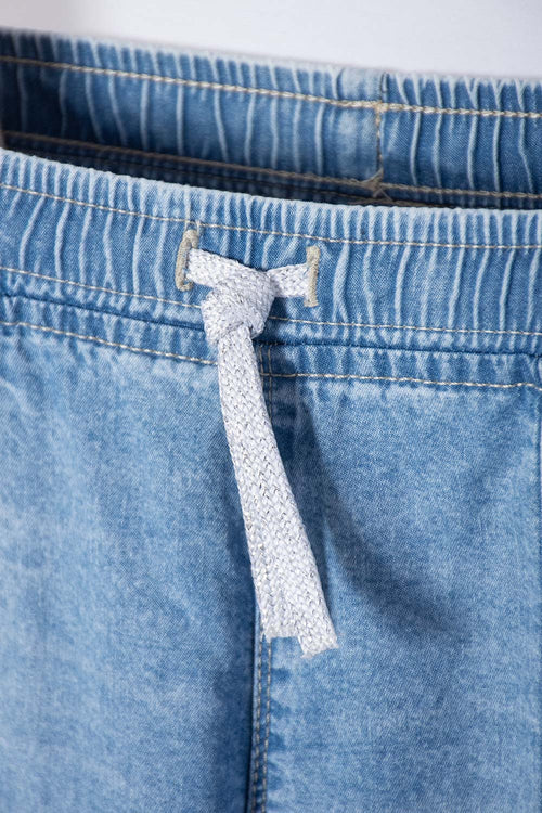 JEAN DE LITTLEMIC CON CORDÓN AZUL PARA NIÑA 2T A 5T