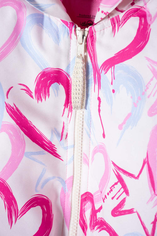 CHAQUETA LITTLEMIC MULTICOLOR CON CIERRE AJUSTABLE EN FRENTE PARA NIÑA 2T A 5T