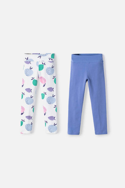 PACK X2 LEGGINGS LITTLEMIC MULTICOLOR PARA NIÑA 2T A 5T