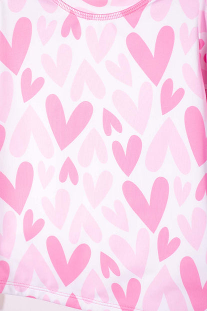 VESTIDO DE BAÑO LITTLEMIC MULTICOLOR MANGA LARGA PARA NIÑA 2T A 5T