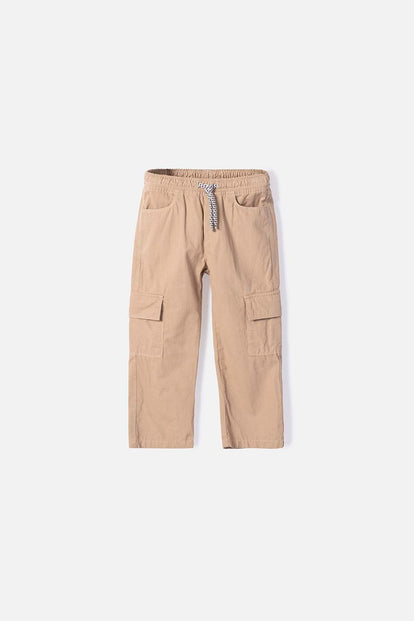 JOGGER DE LITTLEMIC CON CORDÓN CAQUI PARA NIÑO 2T A 5T