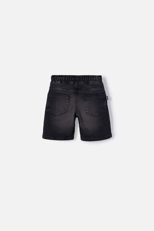 BERMUDA DE LITTLEMIC CON CORDÓN NEGRO PARA NIÑO 2T A 5T