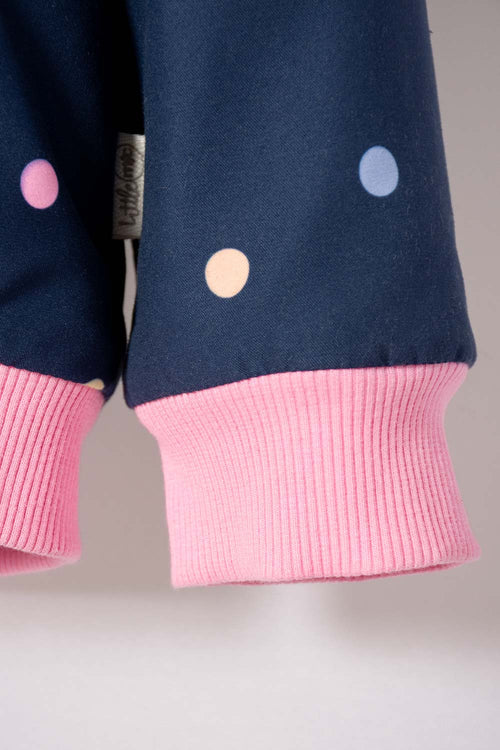 CHAQUETA DE LITTLEMIC CON CAPUCHA AZUL PARA NIÑA 2T A 5T