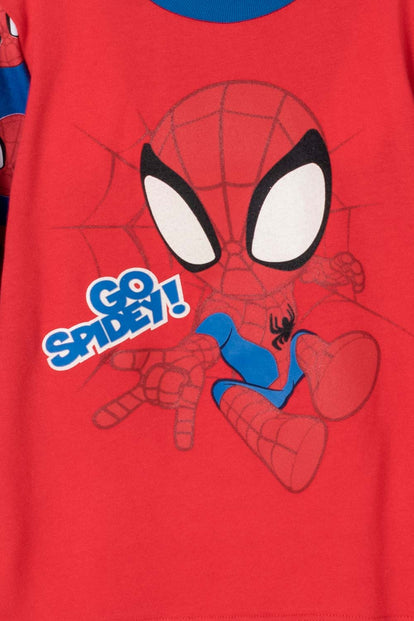 PIJAMA SPIDEY AND HIS AMAZING FRIENDS ROJO Y AZUL PARA NIÑO 2T A 5T
