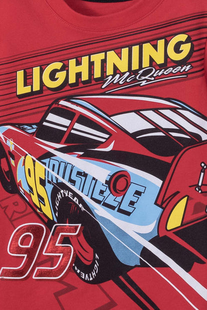 CONJUNTO DE CARS MANGA CORTA MULTICOLOR PARA NIÑO DE 2T A 5T