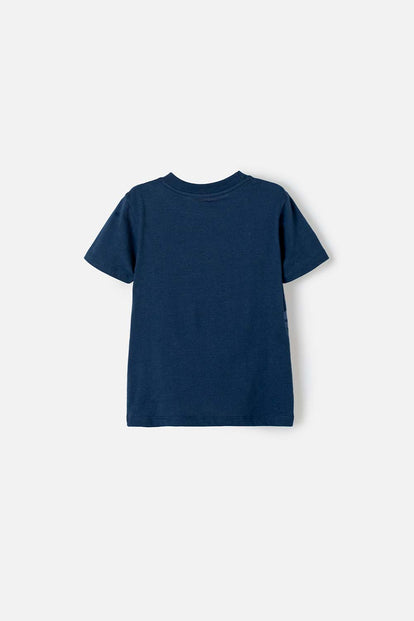 CAMISETA DE SPIDER-MAN MANGA CORTA AZUL PARA NIÑO