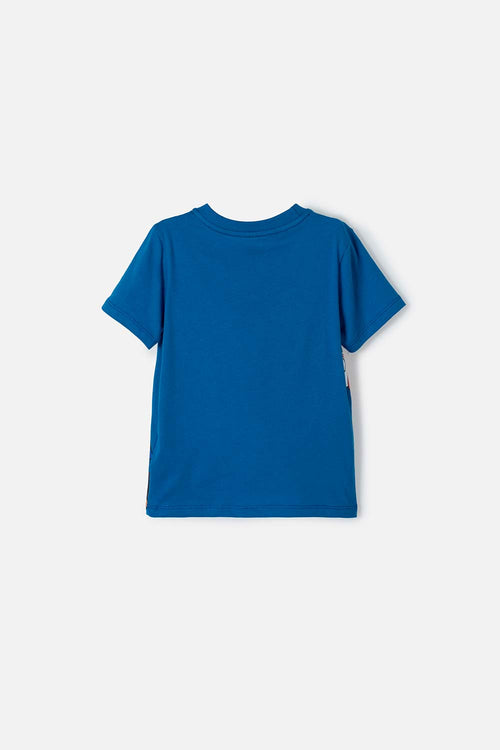 CAMISETA DE PAW PATROL MANGA CORTA AZUL PARA NIÑO 2T A 6T