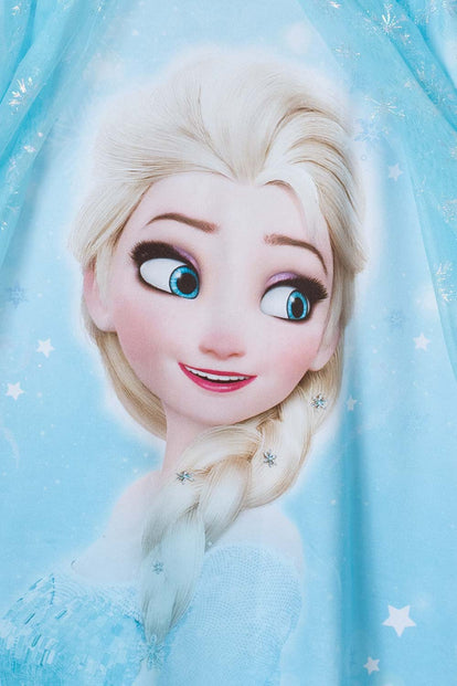 PIJAMA TIPO BATOLA DE FROZEN AZUL PARA NIÑA 2T A 5T