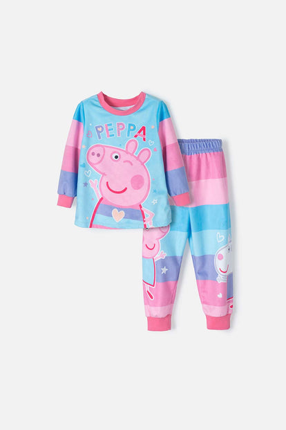 PIJAMA PEPPA PIG DE PANTALÓN MULTICOLOR PARA NIÑA 2T A 5T