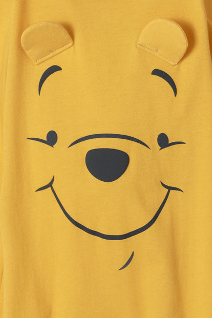 PIJAMA DE WINNIE THE POOH MOSTAZA PARA BEBÉ NIÑO