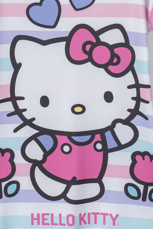 PIJAMA DE HELLO KITTY TIPO BATOLA MULTICOLOR PARA NIÑA 2T A 5T