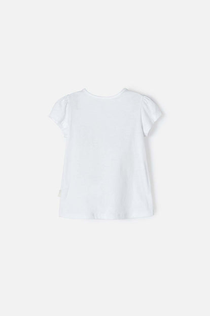 CAMISETA DE PEPPA PIG MANGA CORTA BLANCO PARA NIÑA 2T A 5T