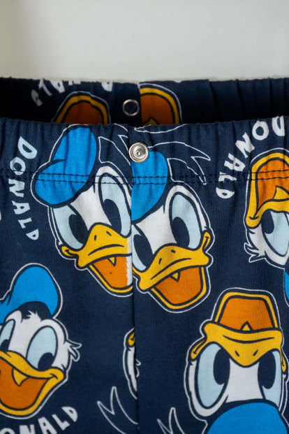 PIJAMA PATO DONALD CON PANTALÓN LARGO AZUL PARA BEBÉ NIÑO