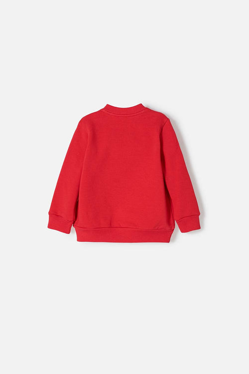 BUZO MINNIE MOUSE CERRADO ROJO PARA BEBÉ NIÑA