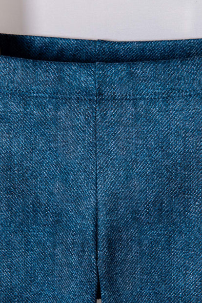 CONJUNTO DE STITCH CON CAMISETA BLANCO Y AZUL PARA NIÑA 2T A 5T