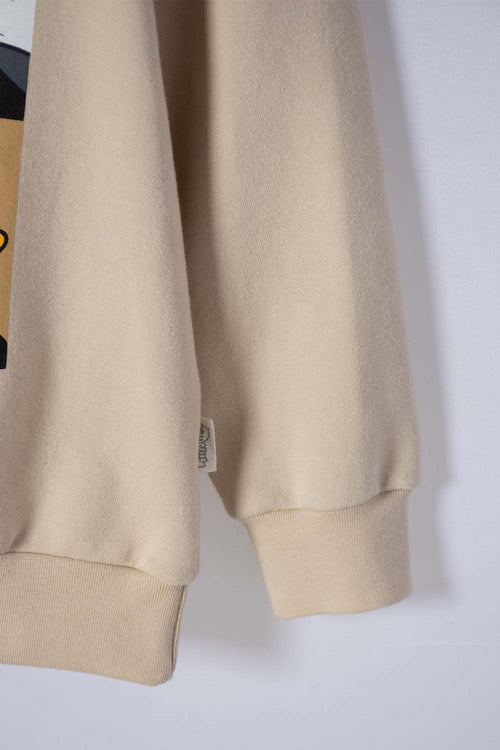 BUZO LOONEY TUNES CERRADO CAQUI PARA NIÑO 2T A 5T