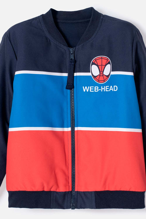 CHAQUETA DE SPIDER-MAN CON CIERRE MULTICOLOR PARA NIÑO 2T A 6T