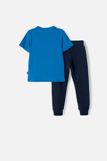 CONJUNTO DE SUPERMAN CON JOGGER AZUL PARA NIÑO 2T A 5T