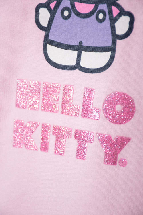CAMISETA DE HELLO KITTY ROSADA MANGA LARGA PARA BEBÉ NIÑA