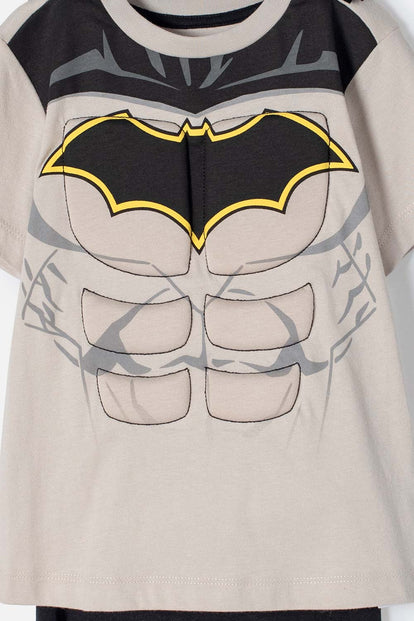 CAMISETA DE BATMAN CON CAPA MULTICOLOR PARA 2T A 5T