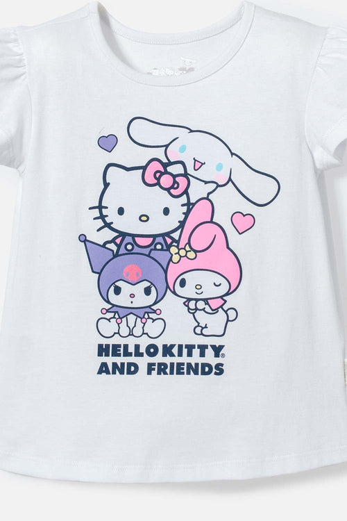CONJUNTO DE HELLO KITTY AND FRIENDS MULTICOLOR PARA NIÑA 2T A 5T