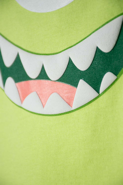 CAMISETA DE MONSTER UNIVERSITY MANGA CORTA VERDE PARA NIÑO 2T A 5T