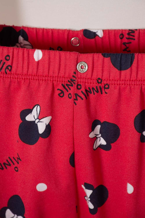 PIJAMA DE MINNIE MOUSE CON PANTALÓN LARGO MULTICOLOR PARA BEBÉ NIÑA