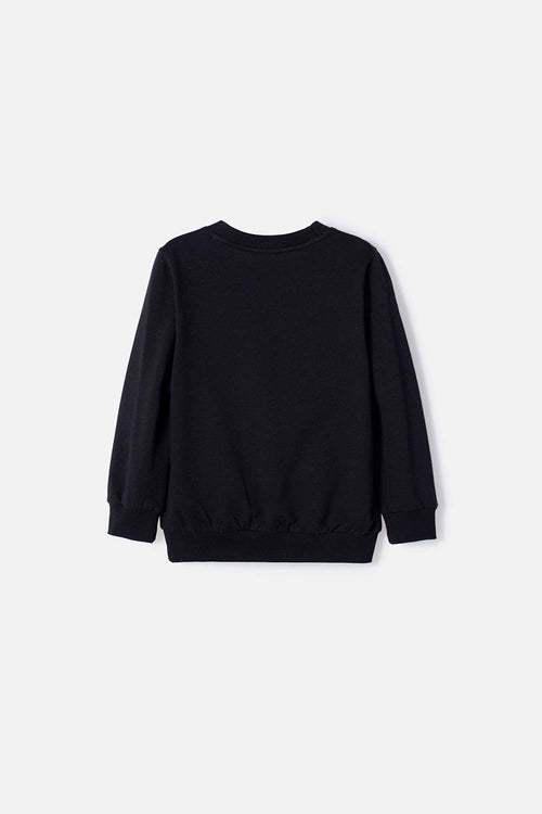 BUZO DE IRONMAN CERRADO NEGRO PARA NIÑO 2T A 5T