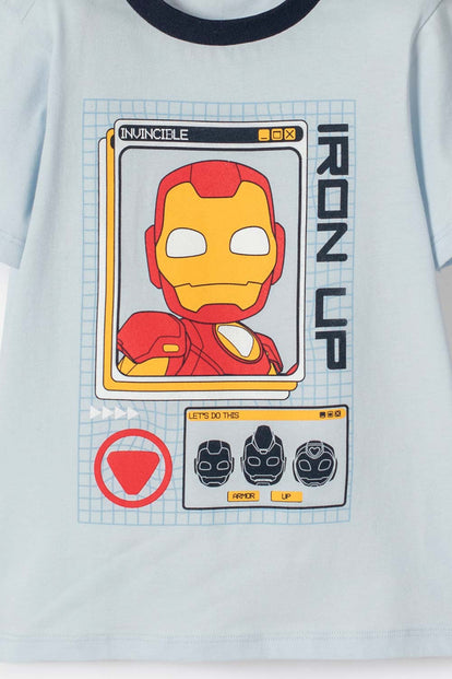 PIJAMA DE IRONMAN CON PANTALÓN LARGO MULTICOLOR PARA NIÑO 2T A 5T