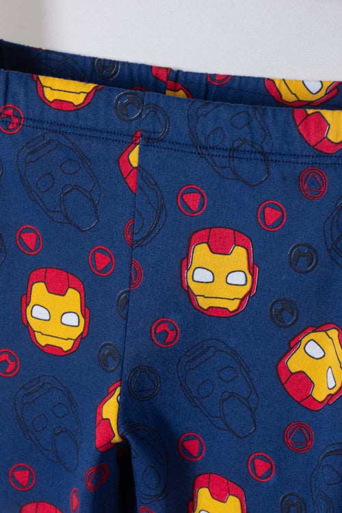 PIJAMA DE IRONMAN CON PANTALÓN LARGO MULTICOLOR PARA NIÑO 2T A 5T