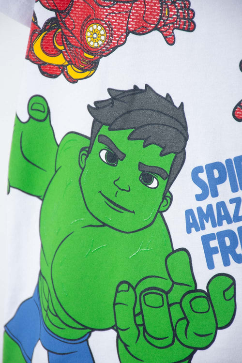 CAMISETA DE SPIDEY AND HIS AMAZING FRIENDS BLANCO PARA NIÑO 2T A 6T