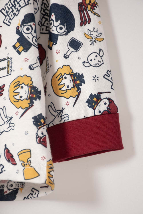 PIJAMA DE HARRY POTTER MANGA LARGA MULTICOLOR PARA BEBÉ NIÑO
