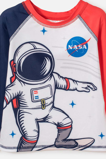 CONJUNTO DE BAÑO DE LA NASA MULTICOLOR PARA NIÑO 2T A 5T