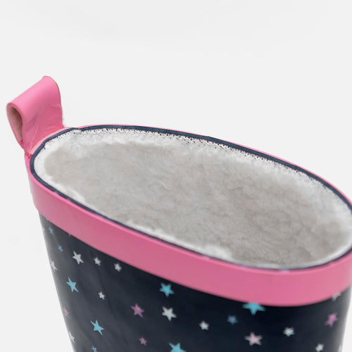 BOTAS DE LLUVIA DE LITTLEMIC AZUL Y ROSADA PARA NIÑA