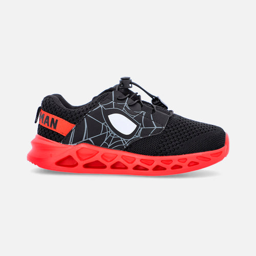 TENIS DE SPIDER-MAN NEGROS PARA NIÑO