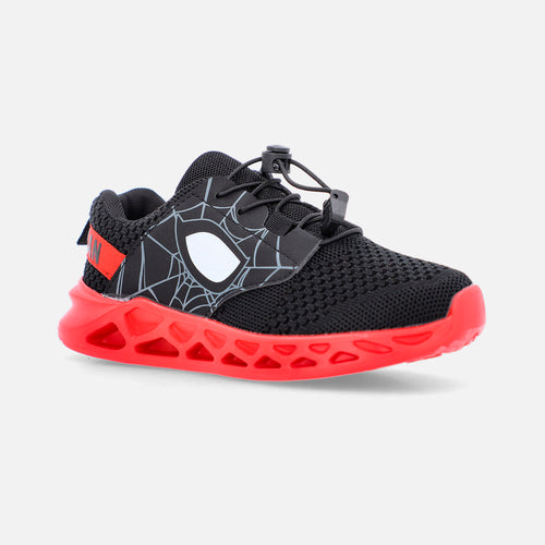 TENIS DE SPIDER-MAN NEGROS PARA NIÑO