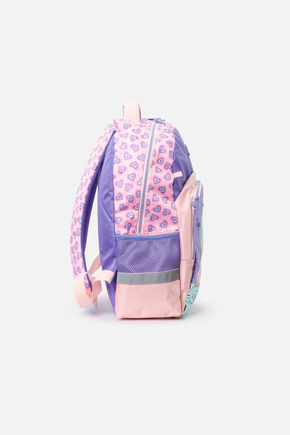 MOCHILA DE BARBIE VIOLETA Y ROSADO PARA NIÑA