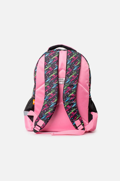 MOCHILA DE CHICAS SUPERPODEROSAS ROSADO Y NEGRO  PARA NIÑA