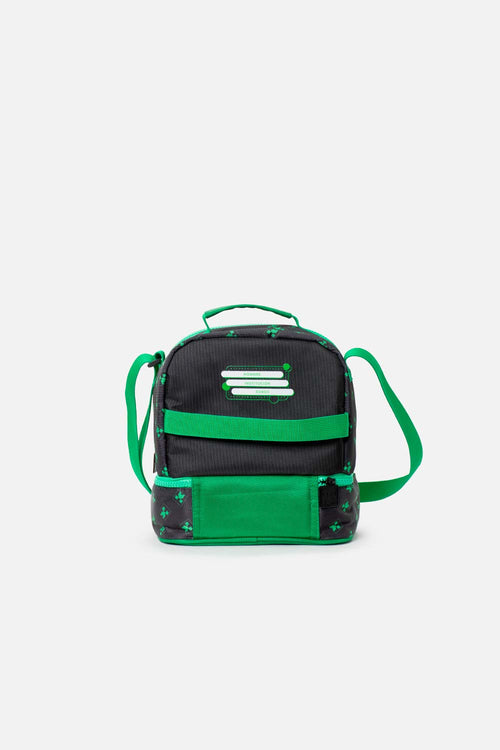 LONCHERA DE MINECRAFT VERDE PARA NIÑO