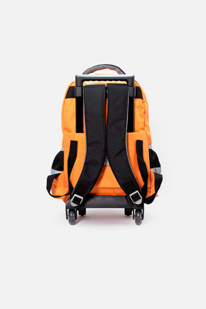 MOCHILA DE NASA CON RUEDAS NARANJA PARA NIÑO