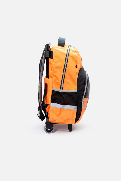 MOCHILA DE NASA CON RUEDAS NARANJA PARA NIÑO