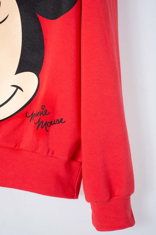 BUZO DE MINNIE MOUSE ESTAMPADO ROJO PARA NIÑA