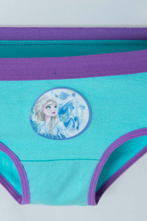 PACK X2 PANTIES DE FROZEN BLANCO Y AZUL PARA NIÑA