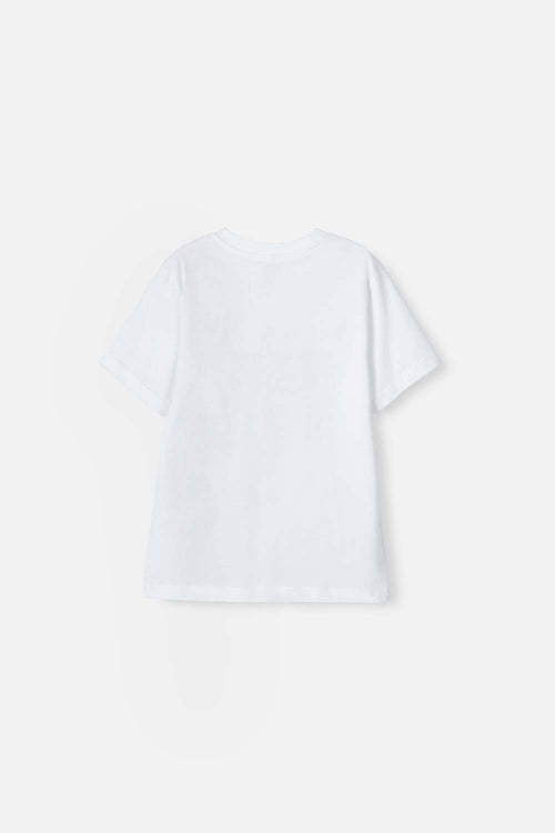 CAMISETA DE BATMAN MANGA CORTA BLANCA PARA NIÑA