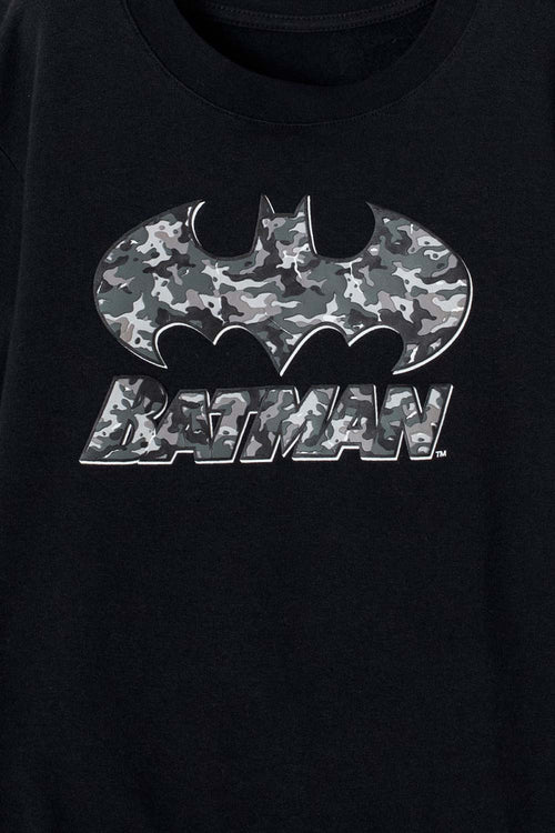 BUZO DE BATMAN CERRADO NEGRO PARA NIÑO