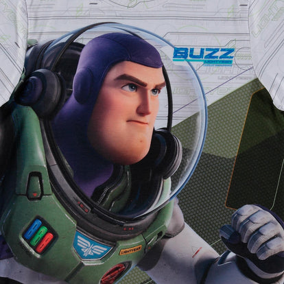CAMISETA DE BUZZ LIGHTYEAR MANGA CORTA BLANCA PARA NIÑO